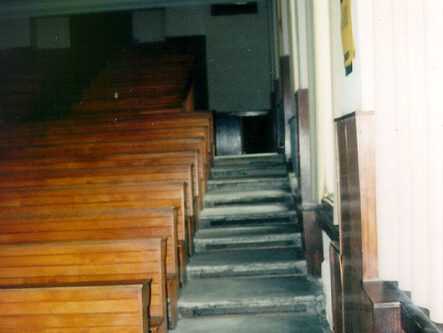 Treppenaufgang im Hörsaal 7