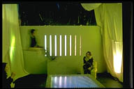 Eine der Installationen zu den Raumvisionen in 1:1, unterstützt von Kunstlicht