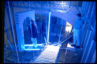 Eine der Installationen zu den Raumvisionen in 1:1, unterstützt von Kunstlicht